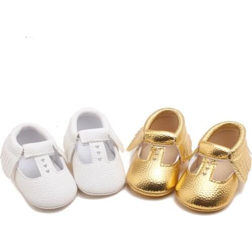 Baby Shoes Toddler Handmade Walking Shoes Newly Baby moccasins Fringe Anti-slip Soft Sole Crib Shoes PU leather Boots Sneakers