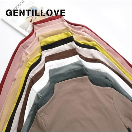 Женские хлопковые футболки GENTILLOVE China At AliExpress