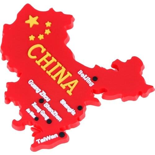China flag map 3d fridge magnet refrigerator sticker travel gift souvenir