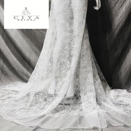 Bridal Lace Fabric 130cm Width Dress Lace Fabric Bridal Lace Fabric Sequins Lace Fabric Sell By 2 Yard