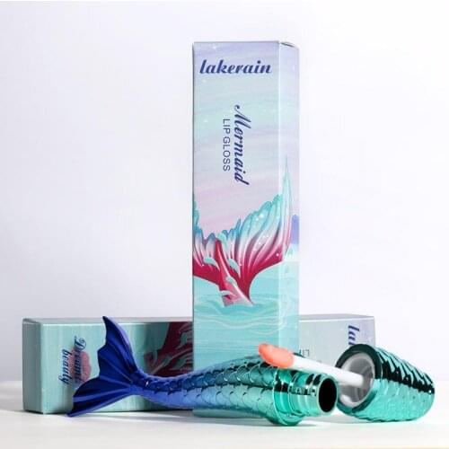 Lakerain 12 Color Mermaid Lip Gloss Silky Soft Matte Non-stick Cup Non-fading Lip Glaze Makeup Liquid Lipstick Lips Makeup TSLM1