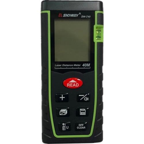 Sndway Laser Distance Meter Laser Rangefinder SW-T40 Accuracy 2mm Maximum Measuring Distance 40m With Color Box
