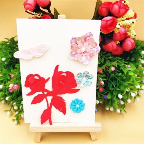 Metal Valentine Rose paper die cutting dies for Scrapbooking/DIY Easter wedding Halloween Easter card