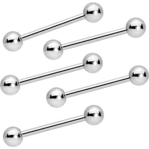 10PCS 14G 16G Nipple Rings for Men Eyes Tongue Piercing Curved Barbell Titanium Snake Eyes Pirsing Piercings Tongue Barbell