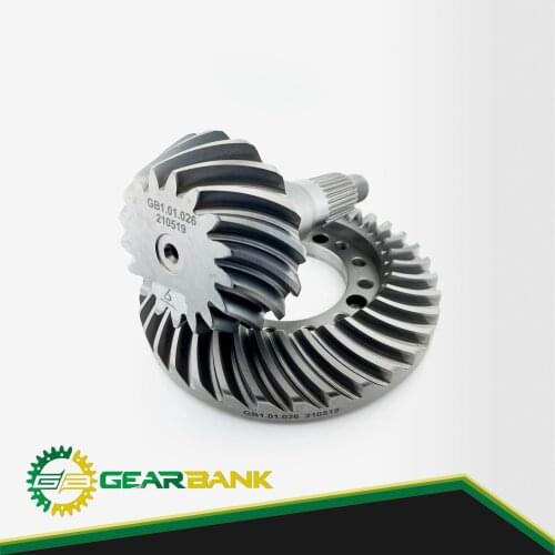 Spiral Bevel Gear Set Aftermarket Reference OEM AL110919 Z17/36 Compatible To John Deere Tractor Differential Conical Gear Set