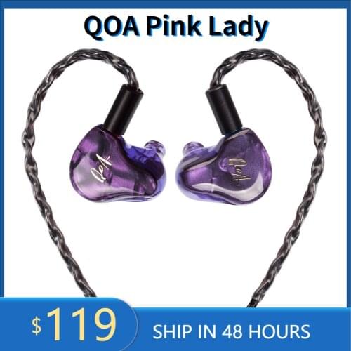 Kinera QOA Pink Lady 2BA+1DD Hybrid DriverIn Ear Earphone HIFI DJ Monitor Earphone Earbuds Headset With 2Pin Detachable Cable