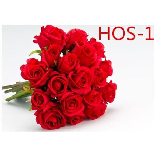 New simulation rose wedding bouquet home decoration display dry bouquets HOS