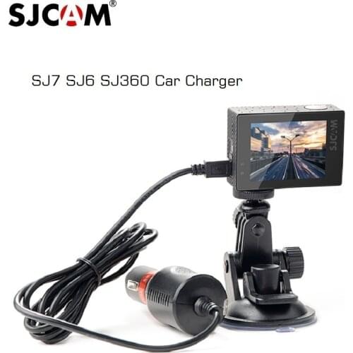 2019 Original SJCAM Car Charger Mount Suction Cup Bracket for SJ6 Legend SJ7 Star SJ360 Action Sports Camera Accessories