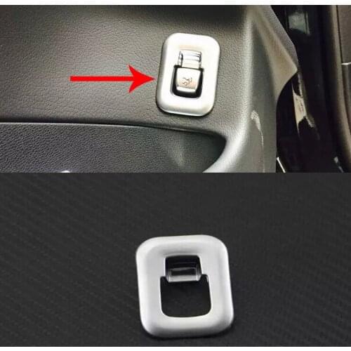 For Benz GLC Class X205 2015-2017 ABS Pearl Chrome Trunk Lid switch Cover Trim