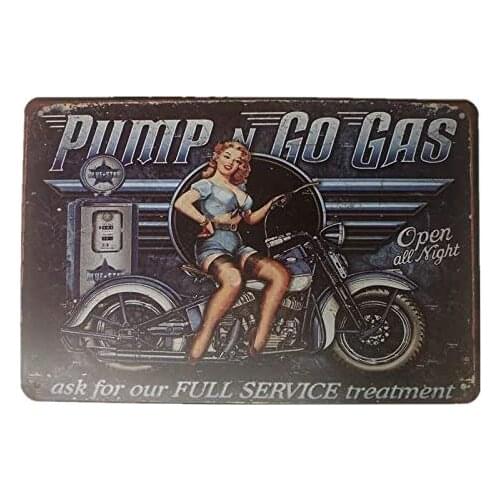 Pengrongup Vintage Tin Signs Pin Up Sexy Art Poster Decoration Pub Cafe Bar Party Garage Car Shop Metal Wall Poster Home Wall