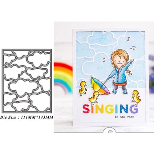 Cutting Dies Cloud Hollow Background Frame DIY Mold Paper Metal Craft Dies for Card Making Cut Dies 2021 Embossing New Molds