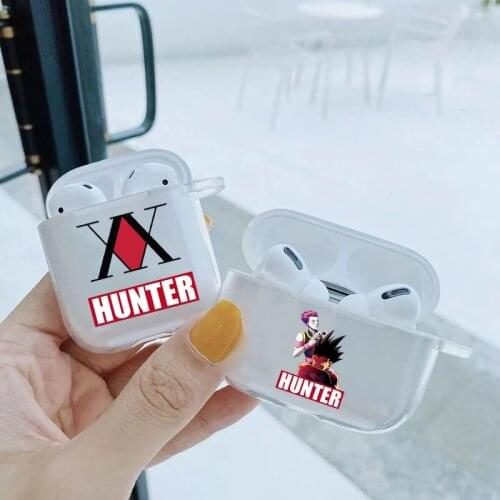 Anime Hunter X Hunter HXH Transparent TPU silicone Bluetooth Airpod Case For Airpods 1 Airpods 2 Airpods pro soft cover