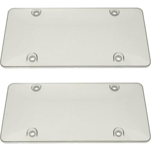 2Pcs License Plate Frame Grey Plastic for US Model Cars Trucks 12.4*6.29inch