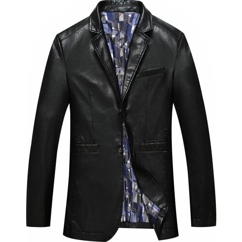 SGHYESS Men's Faux Leather Jackets