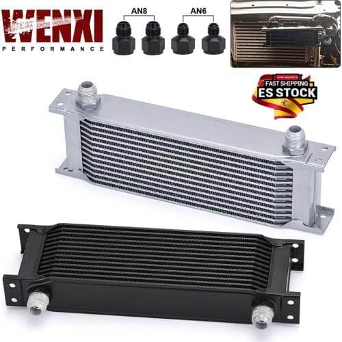 13 Row Universal Aluminum Engine Transmission Oil Cooler Kit Oil Cooler 13 Rows British Type WX7013