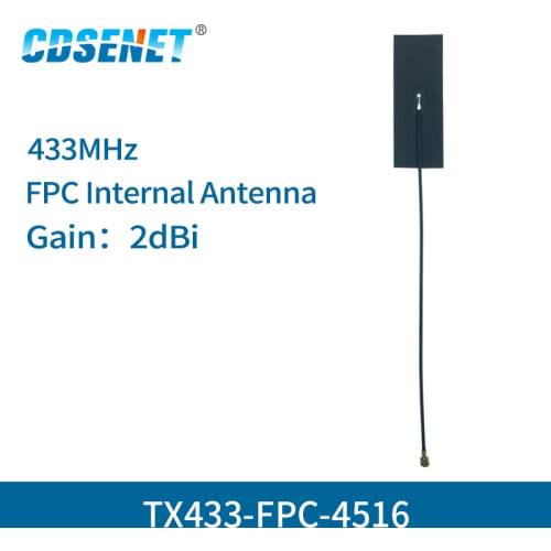 10pc/lot IPEX Wifi Antenna 433MHz 2dBi TX433-FPC-4516 Omnidirectional FPC 4g antenna