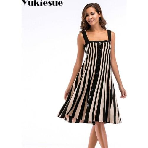 Летние платья в полоску YUKIESUE China At AliExpress