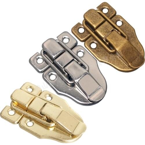1PCS Vintage Hasps Locks Metal Decorative Latch Clasps Wooden Box Jewelry Chest Suitcase Cabinet Hardware Furniture Accessories