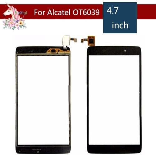 10pcs/lot For Alcatel One Touch idol 3 6039 OT6039 6039Y 6039A 6039K Touch Screen Digitizer Sensor Outer Glass Lens Panel