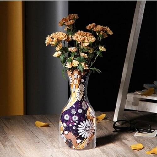 100pcs /LOT Plastic folding flower vase creative home decoration LIN4017