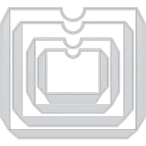 New 2021 Pockets Metal Cutting Dies for DIY Scrapbooking Crafts Dies Cut Stencils Maker Photo Album Template Handmade Decoration