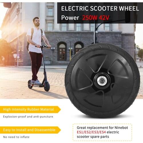350W E-Scooter Motor Engine Wheel For Ninebot ES1 ES2 ES3 ES4 Electric Scooter Front Driving Wheel Tire Motor Replacement Parts