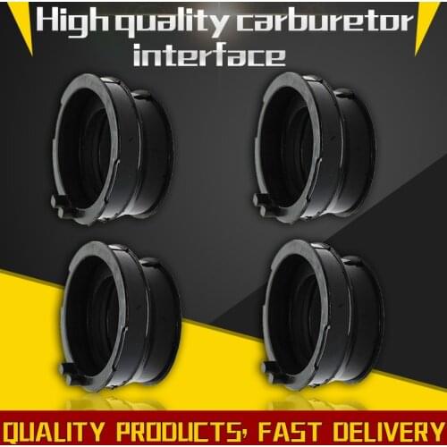 4PCS Carburetor Interface Glue Insulator Connector For Honda CBR600RR CBR 600 RR F5 2003 - 2006 05 04 CBR600 RR Intake Adapter
