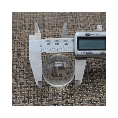 Free shipping 5pcs/lot 35mm Transparent glass beads glass marbles solid crystal ball furnishing articles