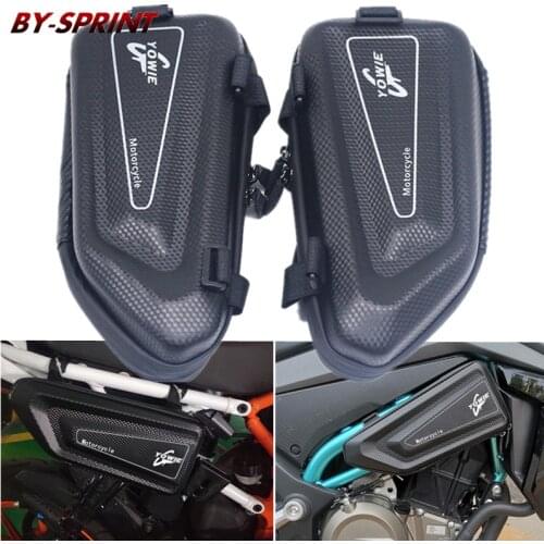 Motorcycle Side Triangle Hard Shell Bag Waterproof Large Capacity Bag For KAWASAKI NINJA ZX-6R ZX-10R/25R ZX-14R ZZR1400 ZX-6RR