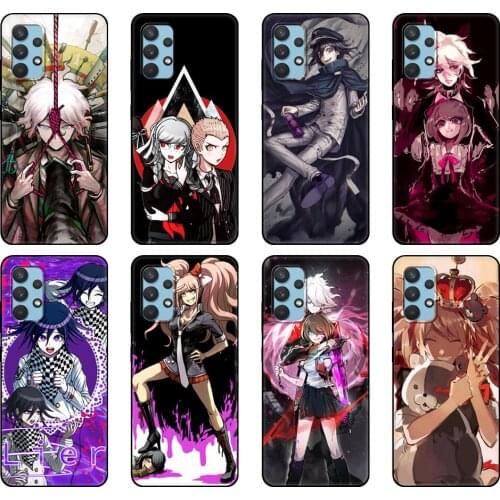 Black tpu Case For Samsung galaxy A12 A22 A32 A42 A52 A72 4g 5g S21 PLUS ultra back cover Danganronpa V3 Komaru Naegi