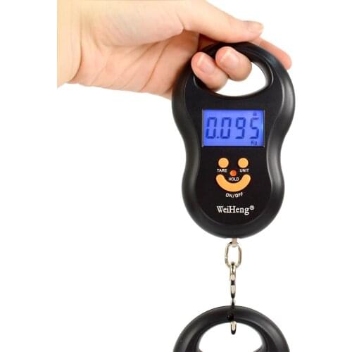 Digital Hanging hook luggage Scale 50Kg /10g electronic balance hand held scales for a suitcase traveling fishing baggage scale