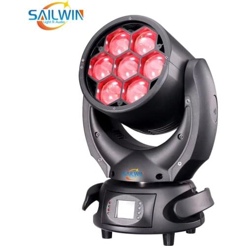 Cheap Sailwin Stage Light 7*40W 4in1 RGBW ZOOM LED Moving Head Wash Effece Light Lyre DJ Lighting For Party