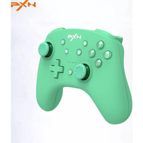 Nintendo Switch Controller PXN Game Gamepad Bluetooth-compatible for Nintendo Lite/PC USB Data Cable Remote NFC/Amibo Green