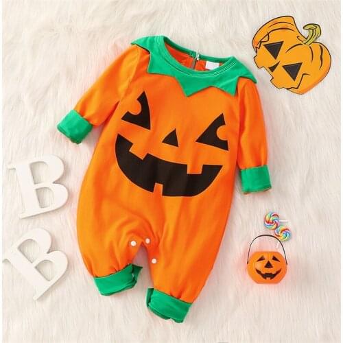 Prowow Pumpkin Baby Halloween Costume Newborn Jumpsuit For Kids Boys Girls Clothing Party Holiday Babys Rompers Cosplay Clothes