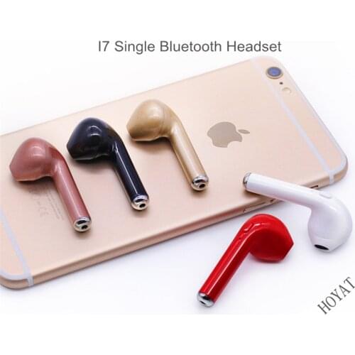 Mini Earphones i7 for TV Wireless Bluetooth Earphone Mini Wireless In ear Earpiece Single Bluetooth Headset