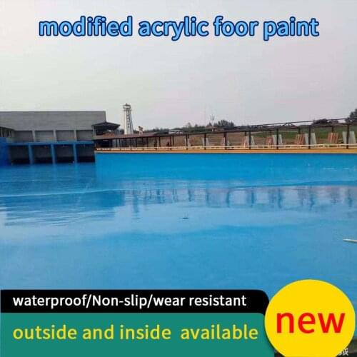 Modified acrylic floor paint concrete garage floor painting waterproof outside inside coating