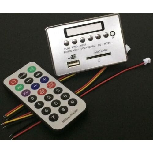 Aipinchun 12V Bluetooth Receiver Module WAV WMA MP3 Decode Board Digital LED player FM Radio IR Remote Control