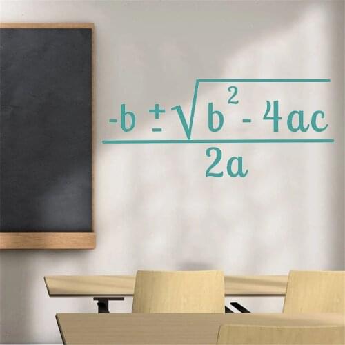 Wall Decals Mathematics Number Poster Decor Vinyl Math Lovers School Classroom Stickers Design Decoration Mural DW10985