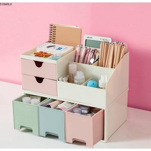 Official Store Cosmetics Storage Box Storage Box Desktop Cosmetics Box Jewelry Box Plastic Storage Box Drawer Box