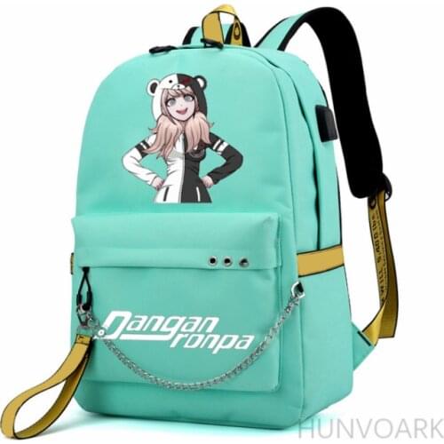 Danganronpa Pattern Printed Backpack Students Boys Girls School Bags Beautiful New Pattern Schoolbag Beautiful Rucksack