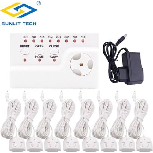 Water Leak Detector Leakage Alert System with 8pcs Long Sensitive Flood Overflow Detect Sensor for House Security Protection
