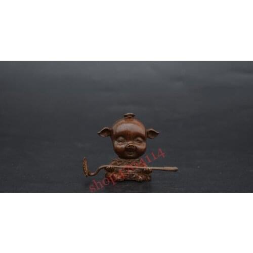 Solid pure copper,small Xiaobajie ornaments, tea ceremony decorations, microsculpture art collections