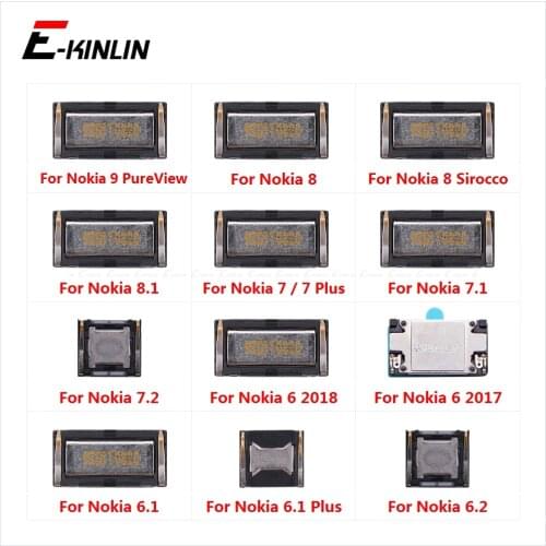 Built-in Earphone Earpiece Top Ear Speaker For Nokia 9 PureView 8 Sirocco 8.1 7 7.2 7.1 6 2018 2017 6.2 6.1 Plus