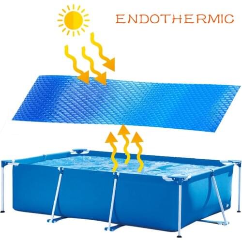 260*160cm Solar Pool Cover Protector for Above Ground In-Ground Swimming Pool Bubble Insulation Film