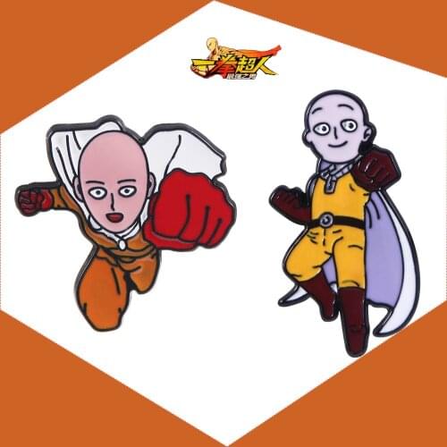 Anime ONE PUNCH-MAN Enamel Brooches Pins Collection Lapel Oil Drop Pin Hat/Backpack Badge Collar Jewelry