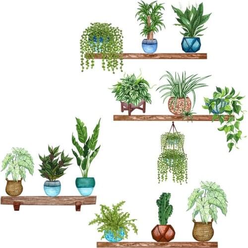 1 Set Of Wall Sticker Size 120*90cm After Paste PVC Green Tropical Leaves Plant Decal Nursery Art Mural Home Decor