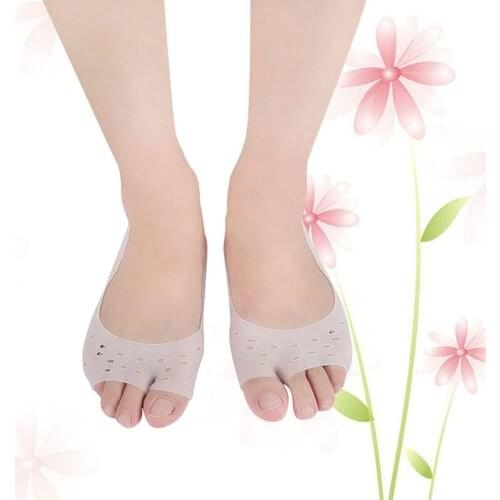 1 Pair Of Open Toe SEBS Material Invisible Shallow Mouth Slip Breathable Casual Moisturizing Socks anti-split Split Ladies Socks