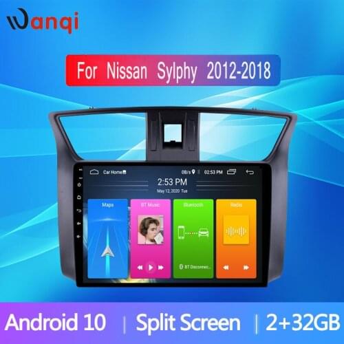10inch RDS Split Screen PIP Car Radio Android10 for Nissan Sylphy B17 Sentra 2012 -2018 Auto Vedio GPS Navigation Stereo NO DVD