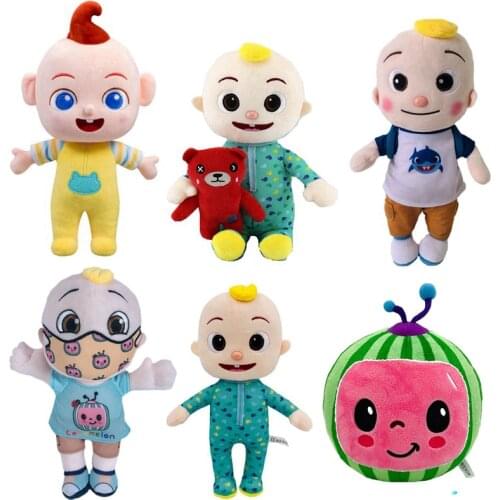 2pcs/set Cartoon Watermelon Plush Toy Hot Cartoon TV Series Family JOJo Plushies Doll
