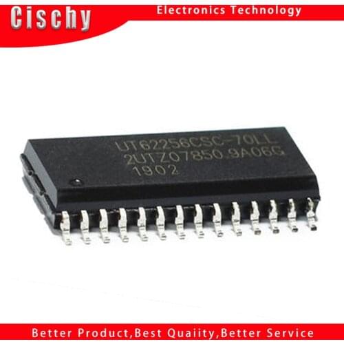 10pcs/lot UT62256CSC-70LL UT62256CPC-70LL UT62256 62256 SOP28 new and original In Stock